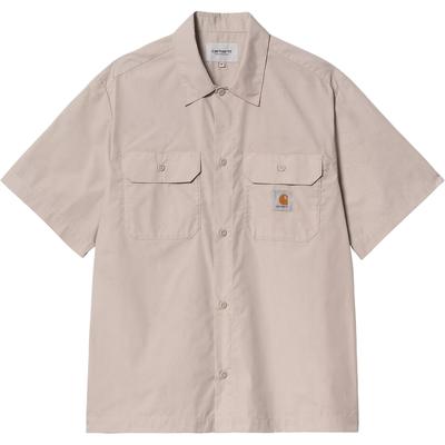 Fashionable Simple Comfortable Loose Casual Short Sleeve Shirt Men Shirts Khaki I035232-2OR-XX