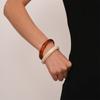 Bohemian Chunky Bracelets Geometric Retro Hand Ring Exaggerated Resin Bangles  Girls Gift