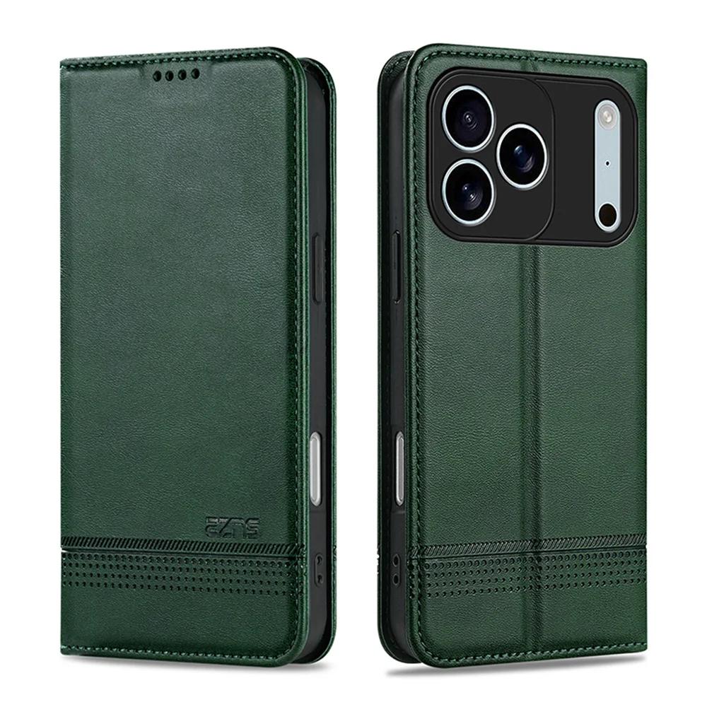 Magnetic Flip Leather Phone Case For iPhone 17 15 16 Pro Max Air 14 13 12 11 XR XS Max 7 8 Plus SE Wallet Slot Card Holder Cover