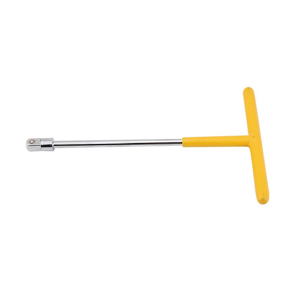Klíč s T-rukojetí z vysoce uhlíkové oceli, stříbrný a žlutý