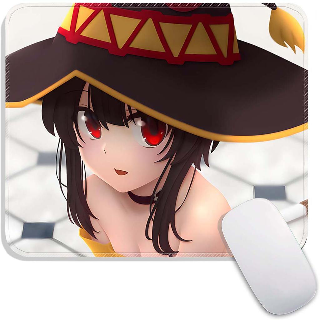 Kono Suba Anime Mouse Pad Small Gaming Mousepad Gamer Accessories Megumin Standard MousePads PC Compact Non-Slip Office Mousemat