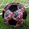 Soccer Ball Colorful Machine Stitched PVC Size 5 Team Training Competition Ready Durable High-Bounce Cool Sports Gift