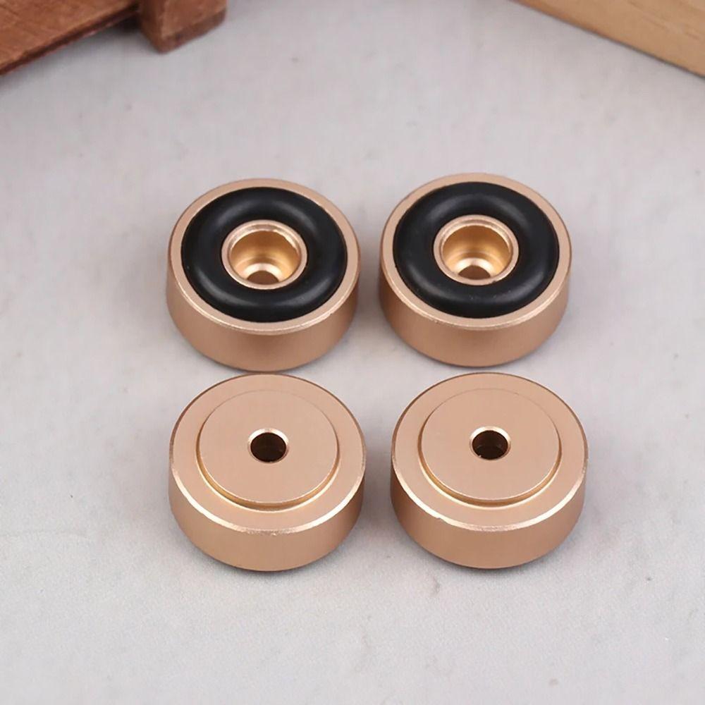 1/4Pcs Aluminum Alloy Speaker Spikes Stand Isolation Absorb Shock Feet Pad HIFI 20x8mm Amplifier Base Feet