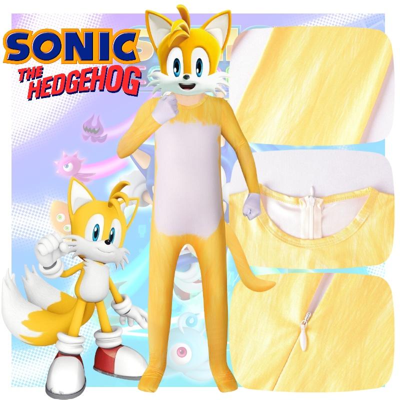 Tenue Cosplay Pour Enfants Thème Renard Sonic Style Européen Et Américain Tissu Doux Soie de Lait