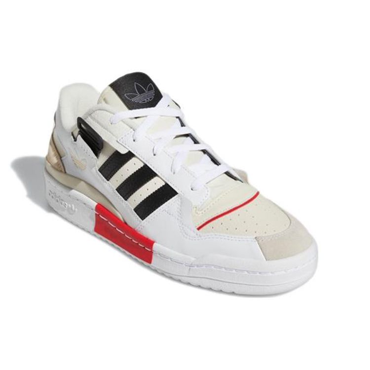 Adidas Forum Exhibit Low White Vivid Red Unisex Sneakers Cloud-White Core-Black GZ0937