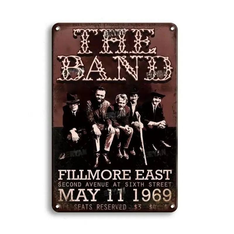 Retro Music Band Metal Tin Sign Wall Decor