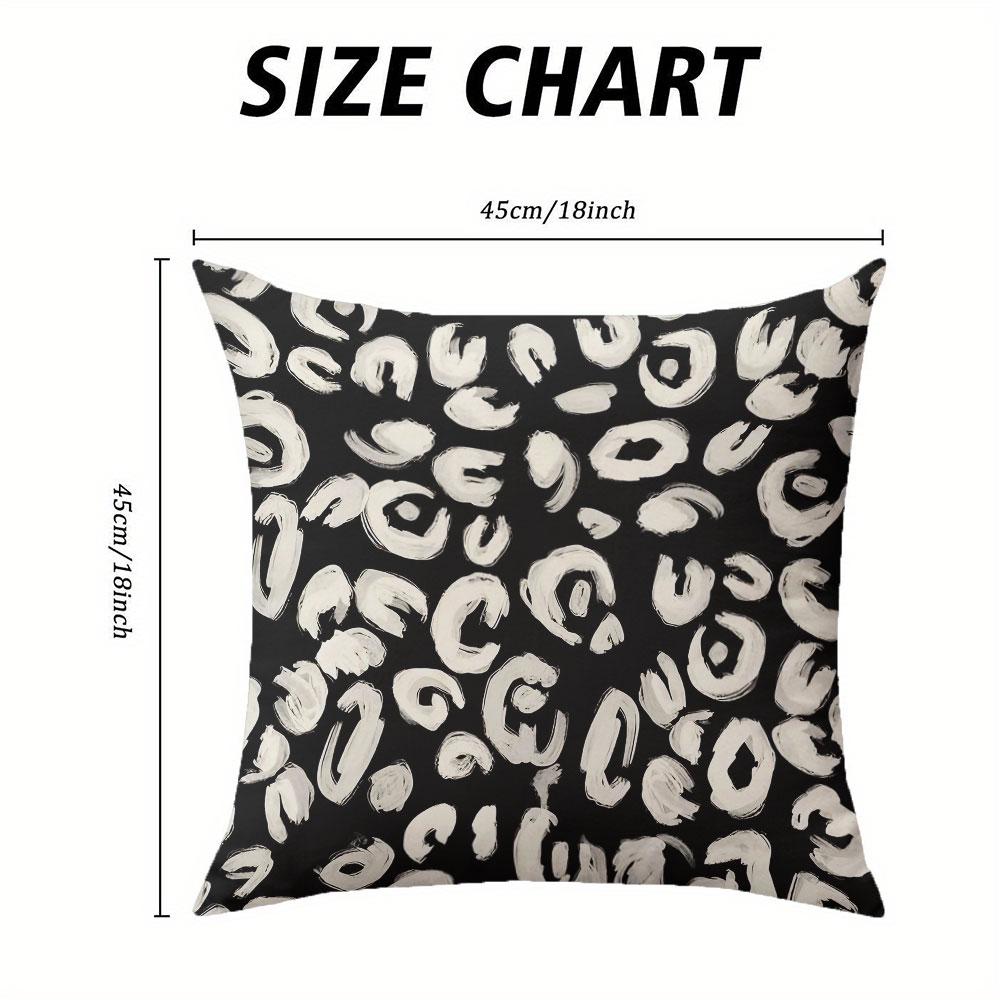 Black White Abstract Dots square Jacquard Pillow Cover for Sofa Office Waist Cushion Cover Home Decorative Pillowcase