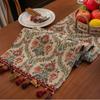 Flower Pattern Tablecloth Vintage Table Cover High-end Jacquard Table Runner  Dinner Party