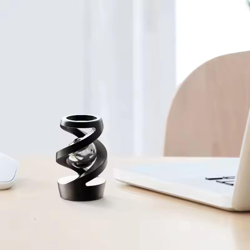 Metall Hängender Schwebender Kreisel Magnetische Levitation Spinner Kinetische Schreibtischdekoration Anti-Schwerkraft Rotierendes Fidget Spielzeug Büro Zuhause