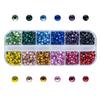 Hot Melt Glue Rhinestone Applicator Set with 12 Grids for DIY Clothing Décor and Flat Bottom Rhinestones