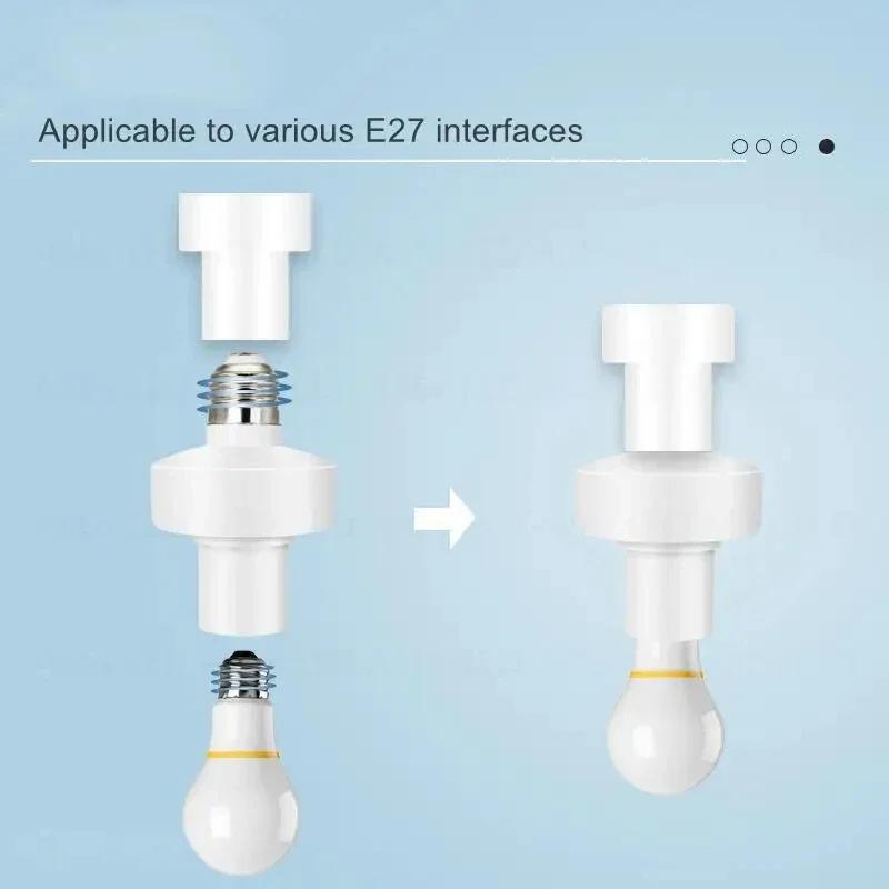 Wireless RF 433MHz Remote Control Smart Timer Switch E27 Lamp Holder LED Bulb Base AC85V~220V Light Switch Room Timer Switches