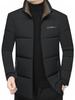 Men's 2025 Winter Stand-up Collar Warm Cotton Jacket - Fashionable Business Bread Jacket for Middle-aged Dads