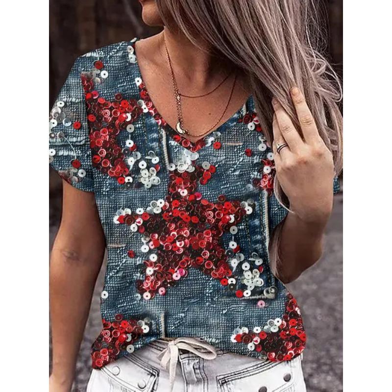 

Повседневная Универсальная Модная Трендовая Высококачественная Дышащая Женская Футболка с Коротким Рукавом 5XL