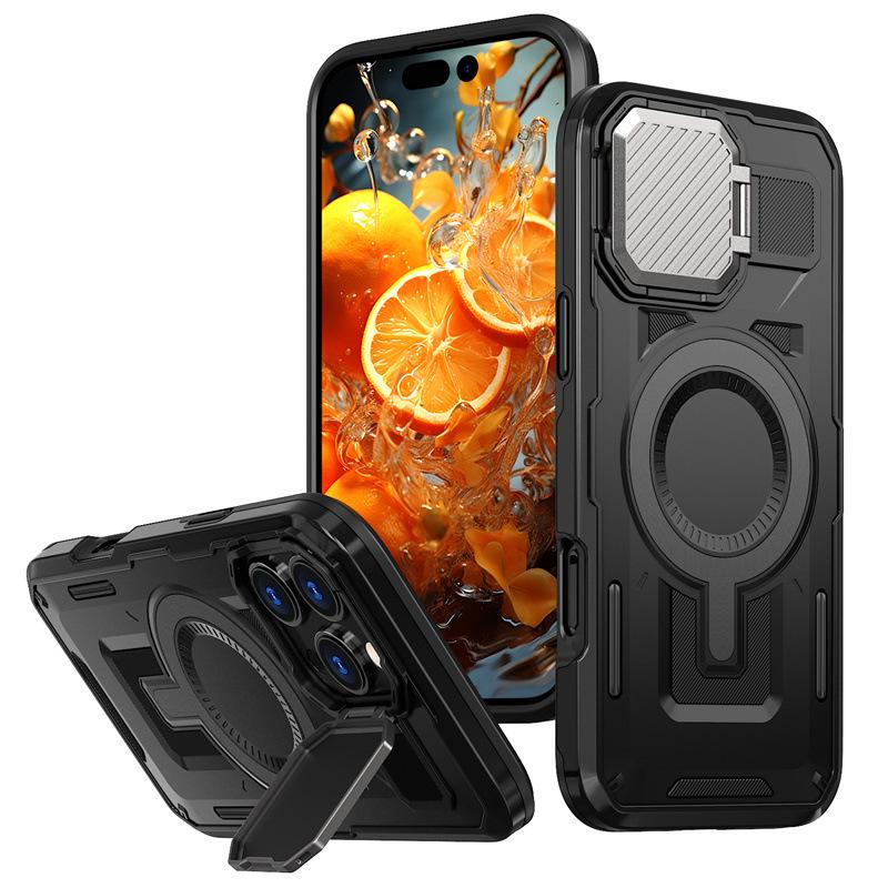 

Magnetic Lens Holder Case for iPhone Pro Max Series (Compatible Models: 11, 12, 13, 14, 15, 16, 17) iPhone 15 Pro