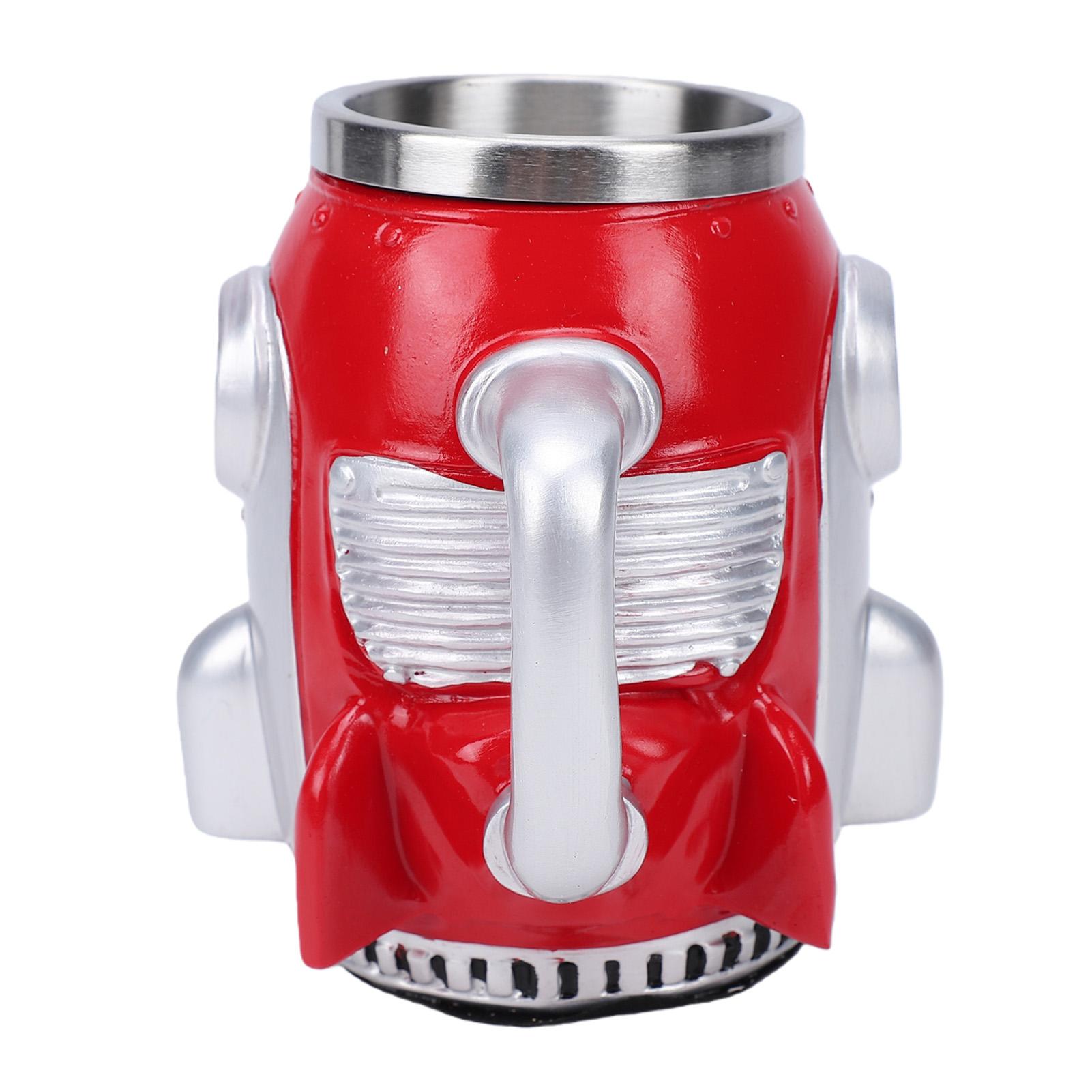 

Coffee Mug Resin Stainless Steel Rocket Shaped Coffee Cup with Handle for Tea Hot Cold Drinks