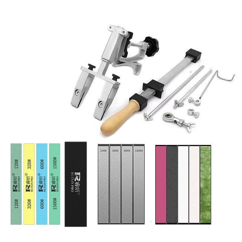 XK 2024 Fixed Knife Sharpener Kitchen Sharpening Stone Sharpeners Angle Professional Grinding System Diamond Whetstone Woodwork