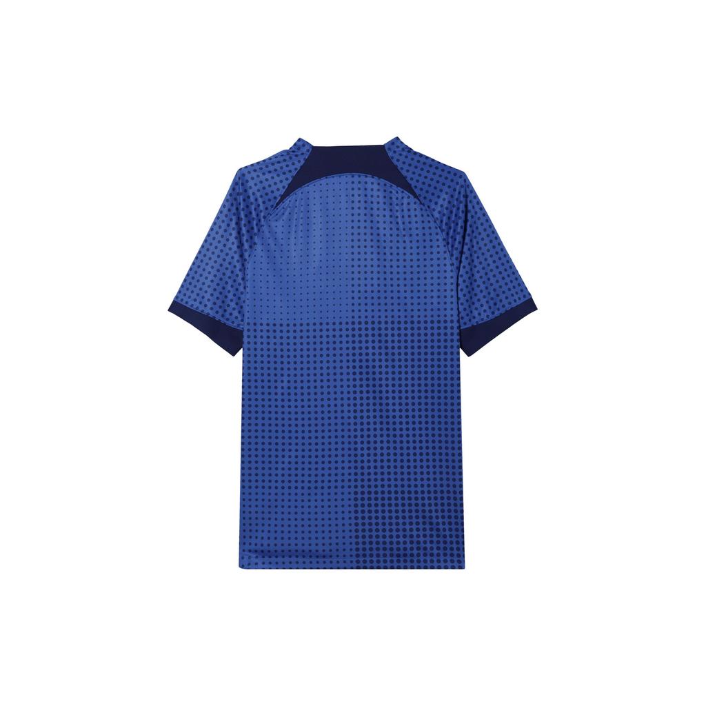 Nike Logo Embroidered Comfortable Quick-Dry Short Sleeve Soccer Shirt Men Tops Campus-Royal HF7187-497