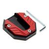 Scooter Motorbike Accessories Extension Foot Pad Support Plate Aluminum Alloy Motorcycle Bike Kickstand Extender Foot Side Stand
