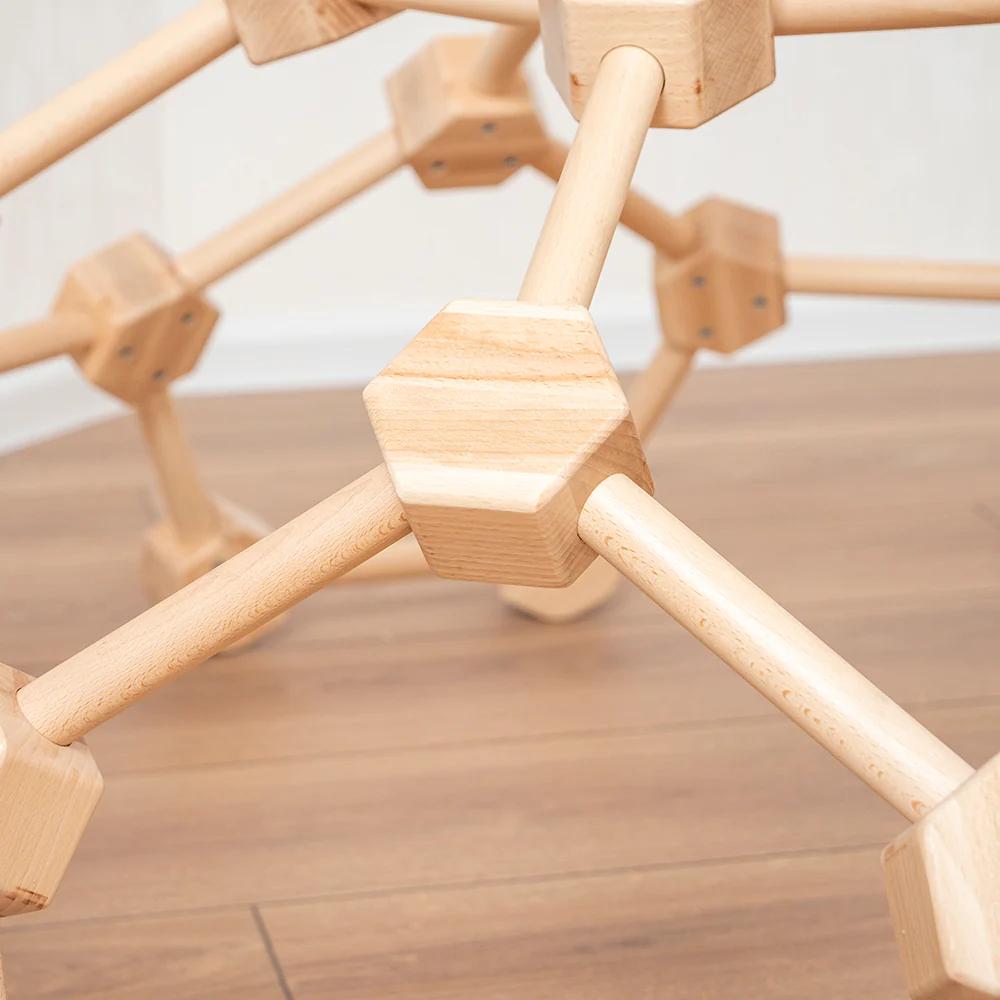 Wooden Climbing Dome For Home Kids Climbing Frames