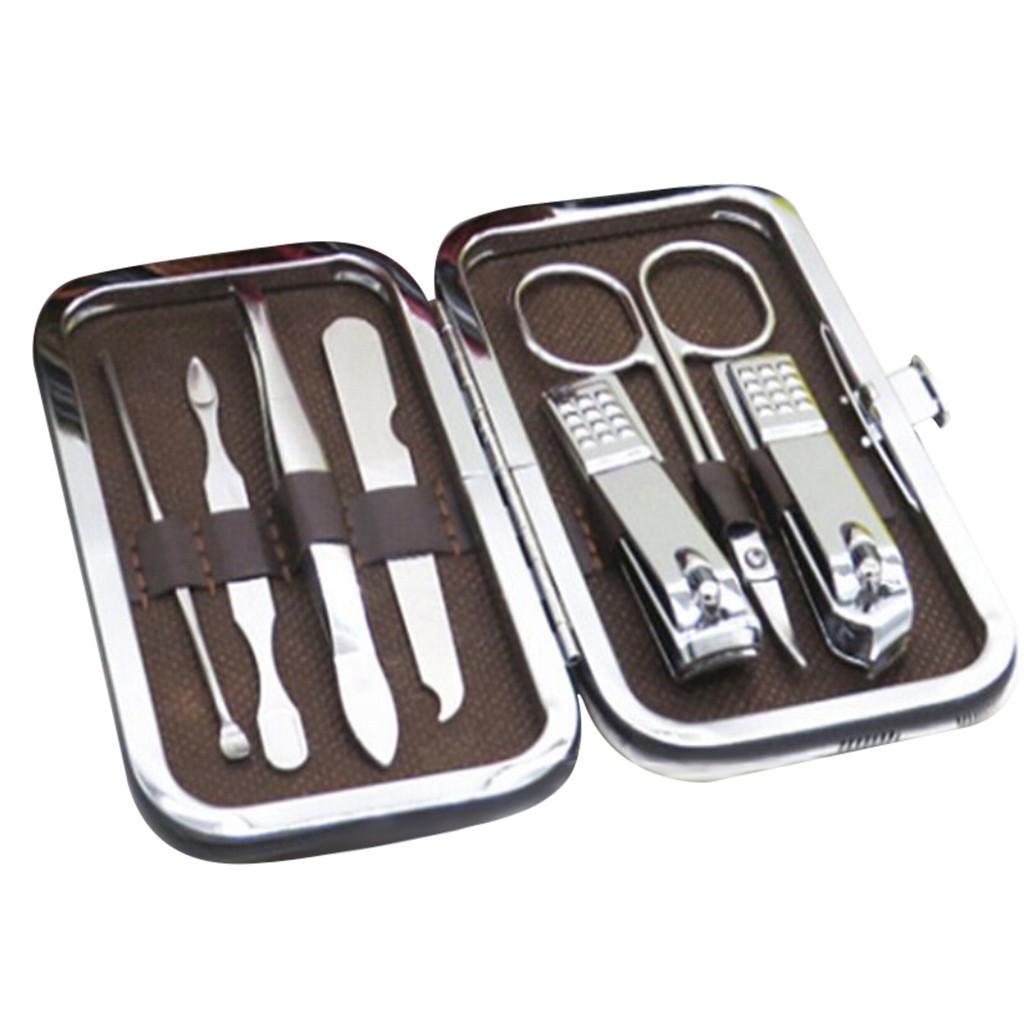 

7 шт., кусачки для ногтей из нержавеющей стали, ножницы, набор наборов для маникюра