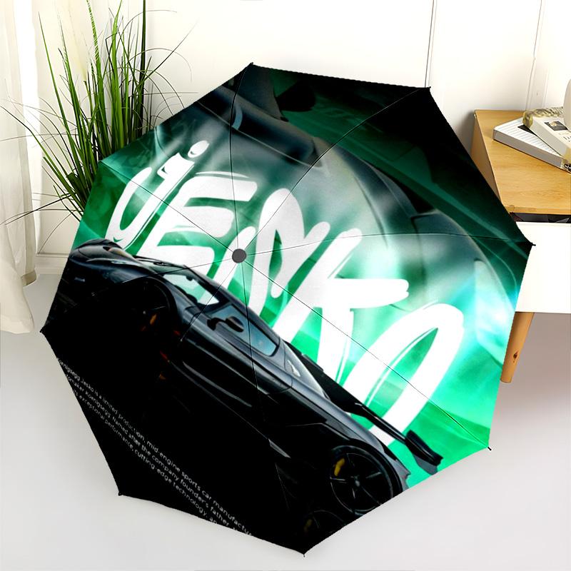 Godzilla Koenigsegg Jesko: Power Precision Folding umbrella 8 paraphenoid bones Umbrella Umbrella Sun umbrella Umbrella