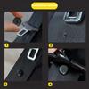10/50pcs Car Safety Seat Belt Buckle Stopper Automobile Seatbelt Spacing Limit Stop Plastic Black Gray Beige Button Accessories