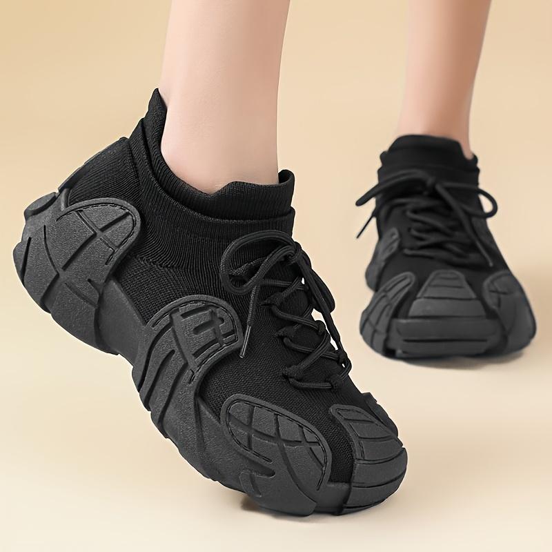 Women's Casual Sneakers With Flexible Non-Slip Elevated Sole For Running