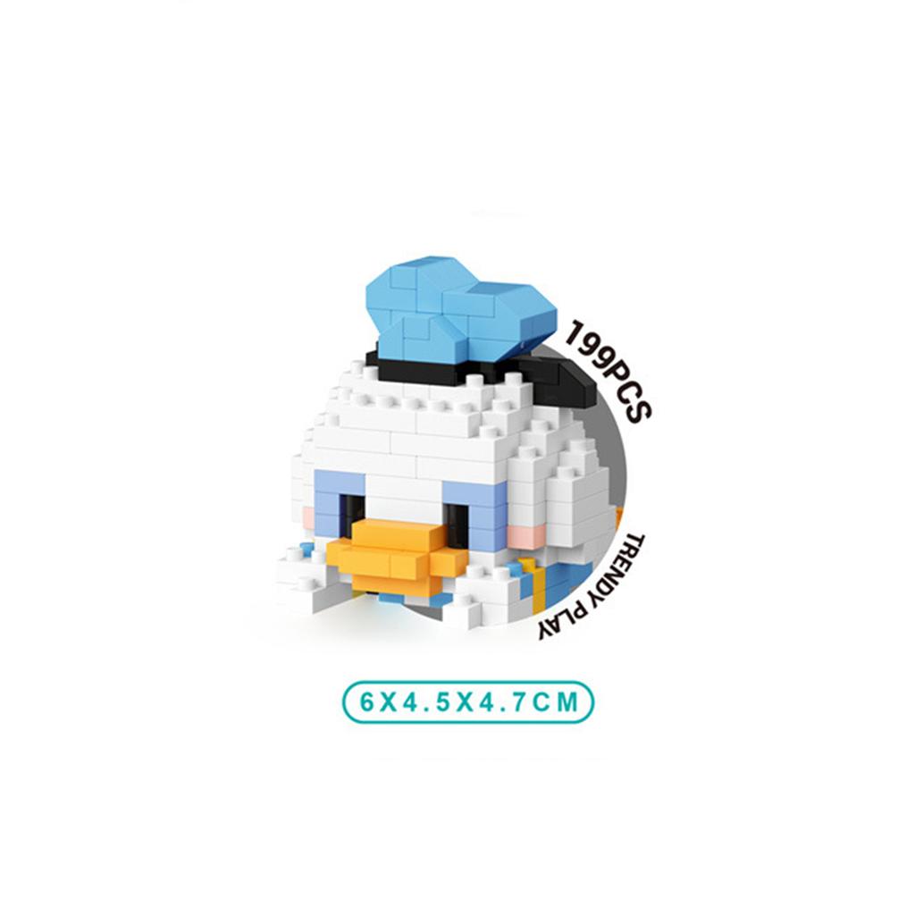 6Cm High Particle Construction Blocks Mickey Mouse Donald Duck Nick Donuts Room Decoration Holiday Present Birthday Present Anime Cartoon