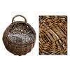 Panier à Fleurs en Osier Rotin Fait Main Suspendu au Mur Pour Jardin Plante Grimpante Pot Support de Plantes Décoration Intérieure Jardinière Murale