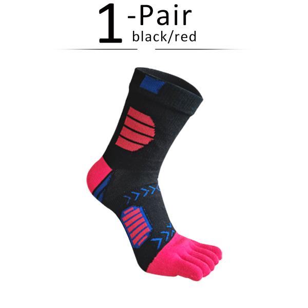 1/5 Paare Sport Zehensocken Kompressions Baumwolle Schweißabsorbierend Deodorierend Fahrrad Marathon Fitness Outdoor Basketball 5-Finger-Socken