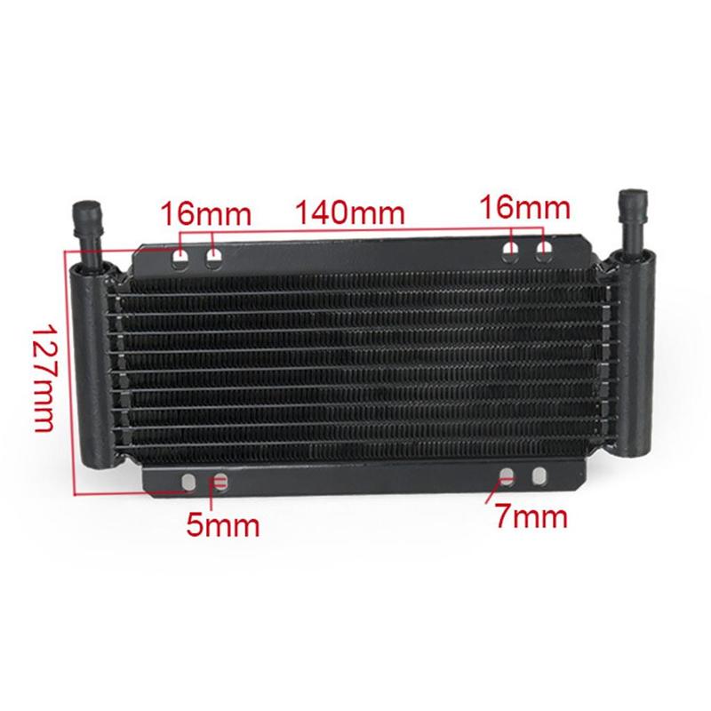 Heavy Duty Aluminum Oil Cooler Kit Universal Transmission Gearbox Cooler Set for Car Engine Overload and Racing