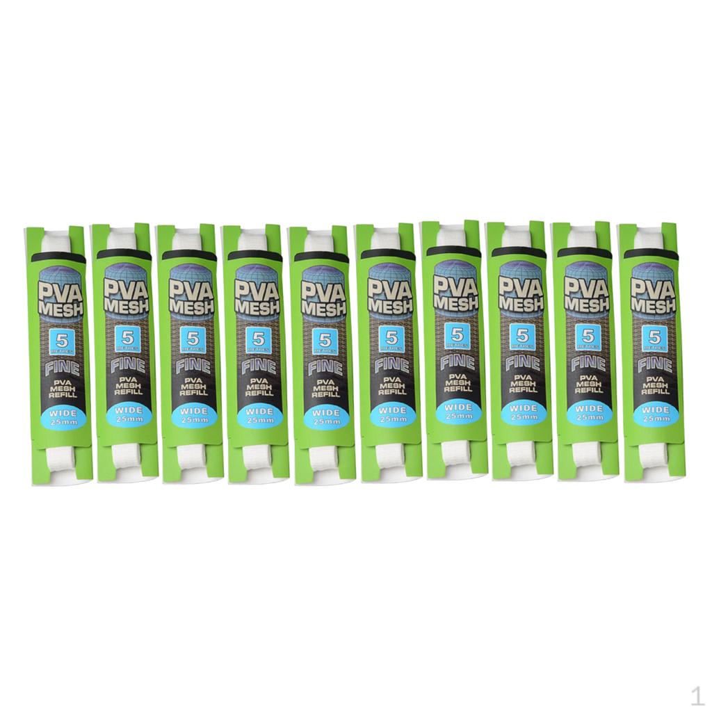 

10x PVA Карповая Рыболовная Сетка Универсальные Заправочные Чулочные Мешки 25 мм