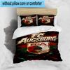 3PCS Augs-burg Crest Bedding Set,Including 1pc Duvet Cover And 2pcs Pillowcases Perfect for Bedroom, Dormitory, Fan Christmas Gift