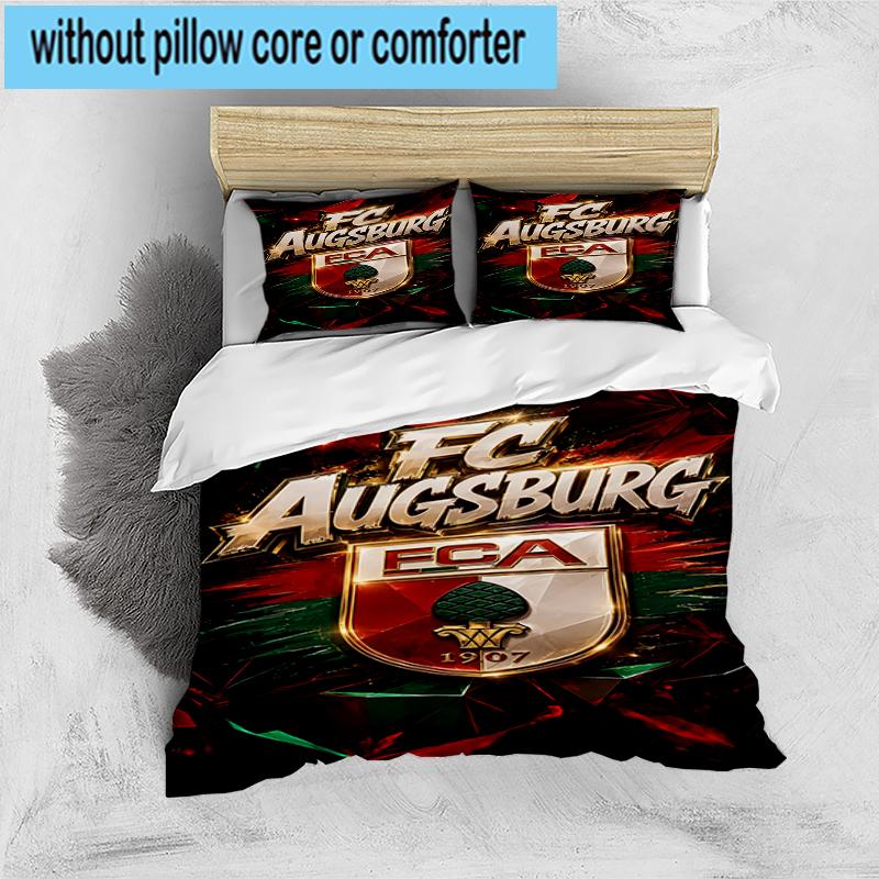3PCS Augs-burg Crest Bedding Set,Including 1pc Duvet Cover And 2pcs Pillowcases Perfect for Bedroom, Dormitory, Fan Christmas Gift