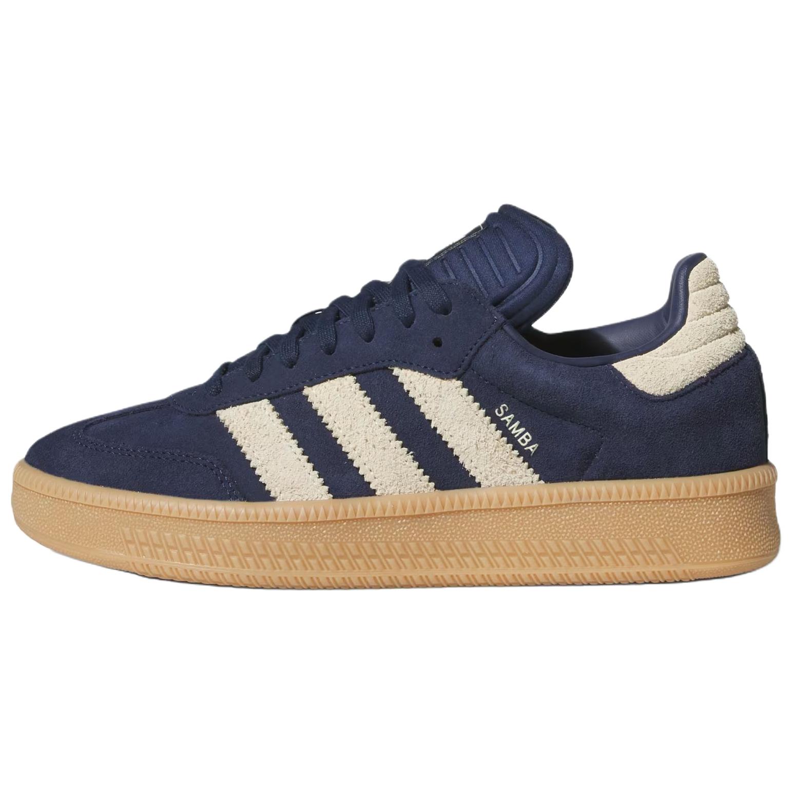 

adidas Samba XLG Night Indigo Warm Vanilla Footlocker Exclusive Men Sneakers Blue Gum JQ2885 41⅓