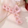 Women Hair Claw Hollow Heart Design Strong Hold Non Slip Hairpins Back Head Shower Hair Clips Hair Accessories