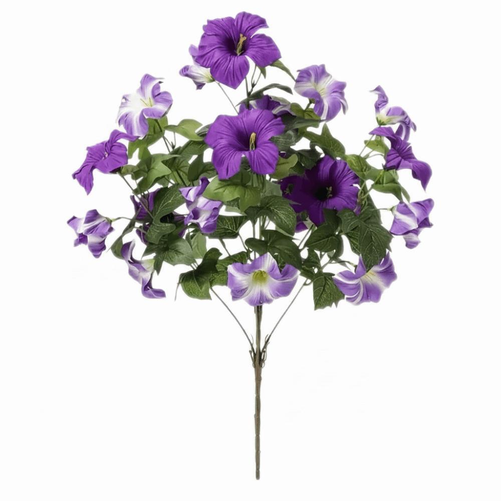 

Multicolor Artificial Trumpet Flower All Season No Fade Realistic Faux Blooms In/Outdoor Decor Fake Flower Bouquets Wedding фіолетовий