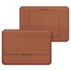 16-inch Laptop Sleeve With Built-in Hand Rest Stand MacBook Air 13.6 Pro PU Leather Inner Case Multi-Color Options