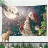 Christmas Atmosphere Tapestry Celebrate Festival Christmas Tree Living Room Home Wall Background Hanging Decorative Tapestry