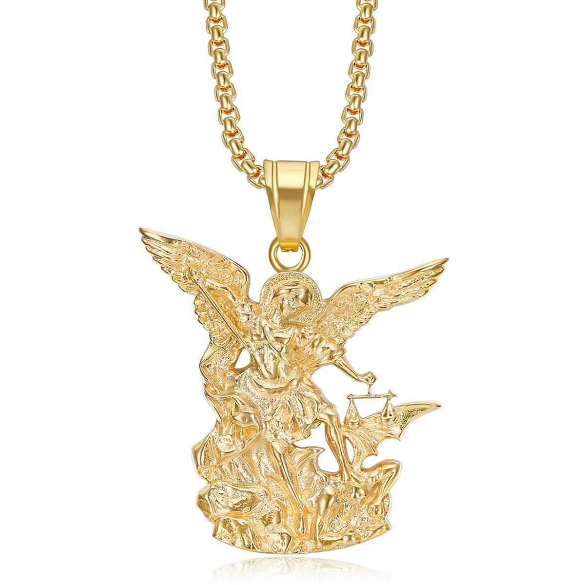 European and American Jewelry, Archangel Necklace, Niche Personalized Hipster Wear Accessories 2026 60CM