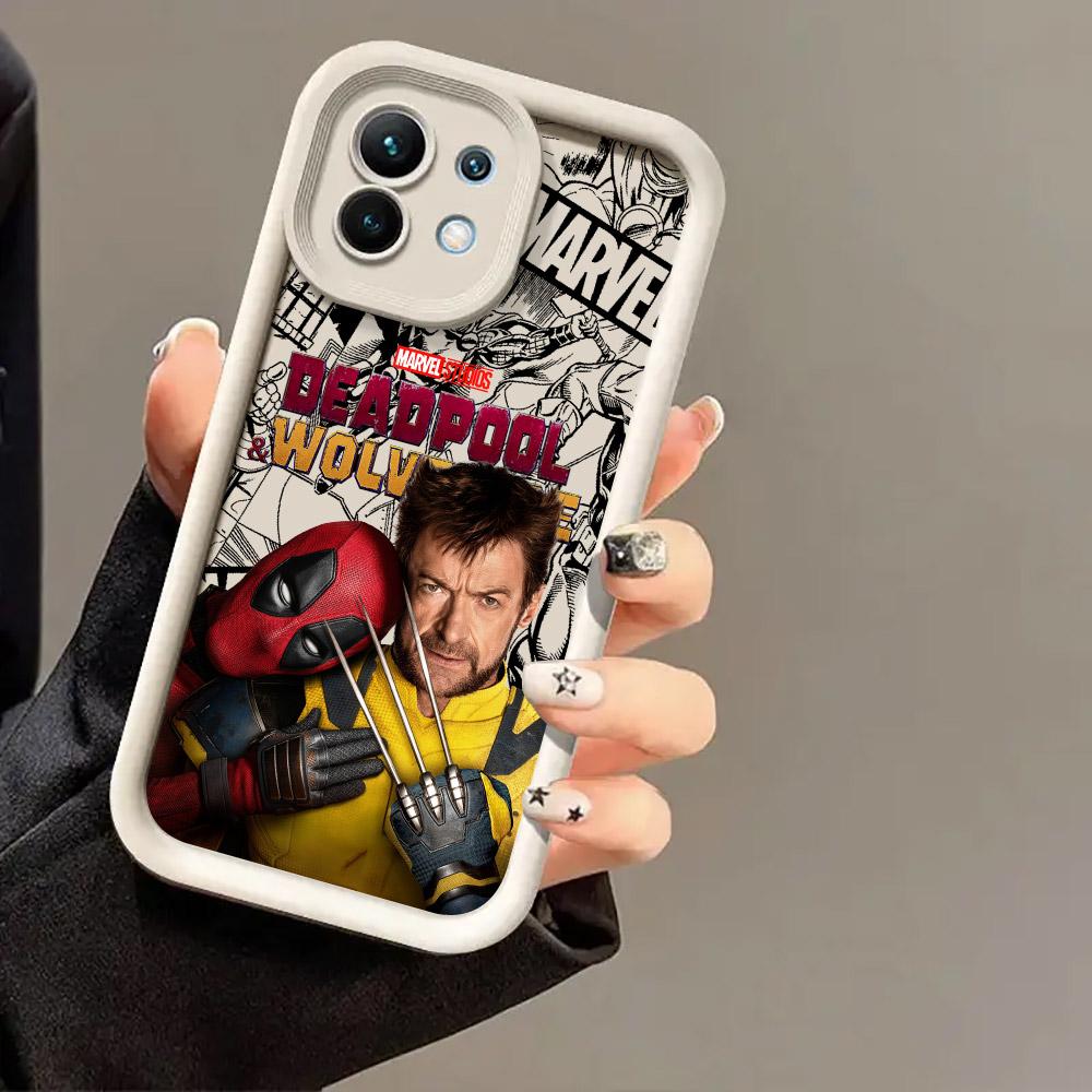 Deadpool And Wolverine Love Case for Xiaomi Mi 13T 14 14T 15 15T Pro 17 Ultra Poco M7 M8 F8 F7 X6 X7 X8 Pro Max Shockproof Cover
