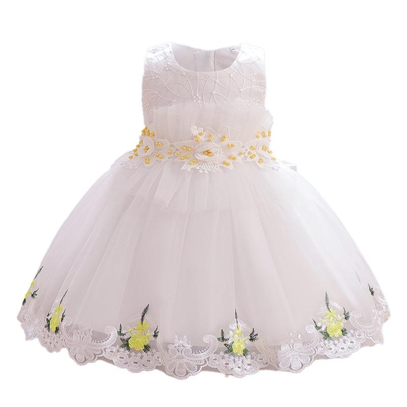 Girls' Embroidered Formal Dresses: Infant & Toddler Mesh Puffy Skirts, Princess Style