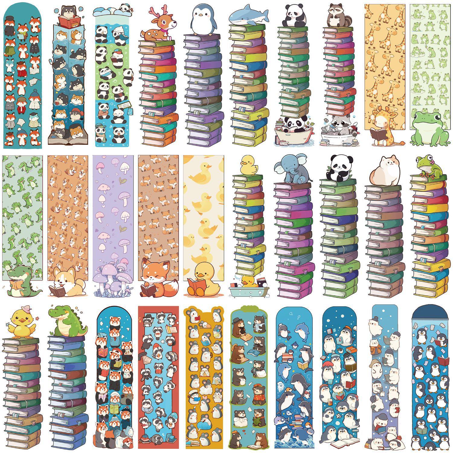 

30 Мультяшная Серия Животных Простые Ручные Двери Литературные и Креативные Материалы Инс Чтение Бумажные Закладки Могут Быть DIY Украшением