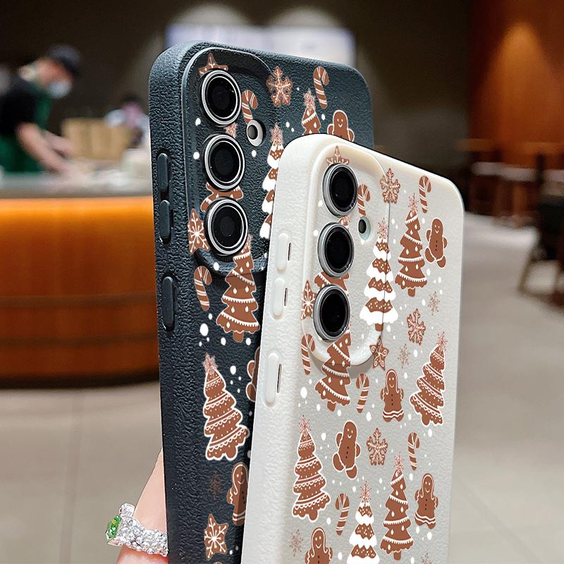 Mini Christmas Tree Case For Samsung Galaxy S25 S24 S22 Ultra S23 FE A17 A56 A36 A26 A55 A16 A15 A25 A54 5G Soft TPU Phone Cover