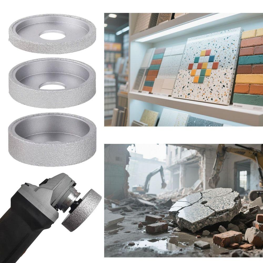 Parallel Edge Grinding Head Vacuum Brazed Grinding Disc Lapidary Polishing Tool  Jewelry