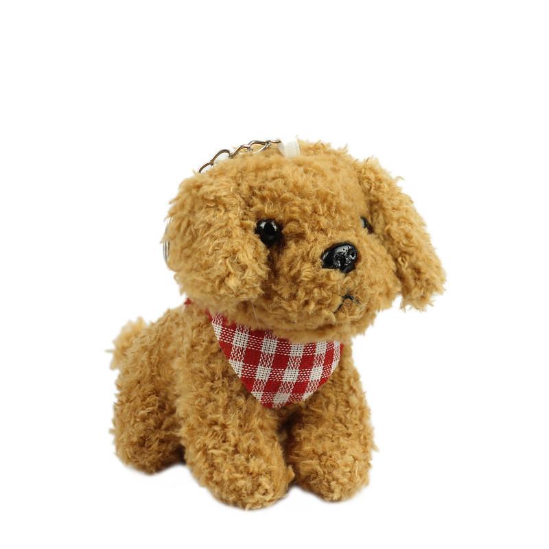Adorable Cuddly Teddy Dog Plush Keychain Super Cute Plush Doll Gift For Kids