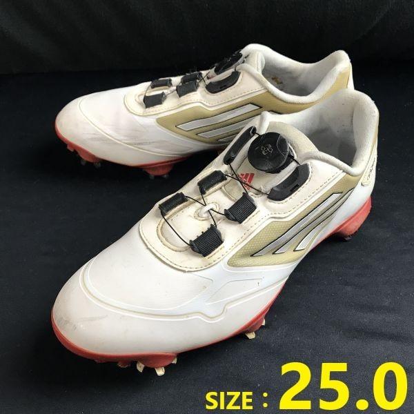 

adidas ADIZERO Light Dial Golf Shoes Size 25.0 White Soft Spike Trainers