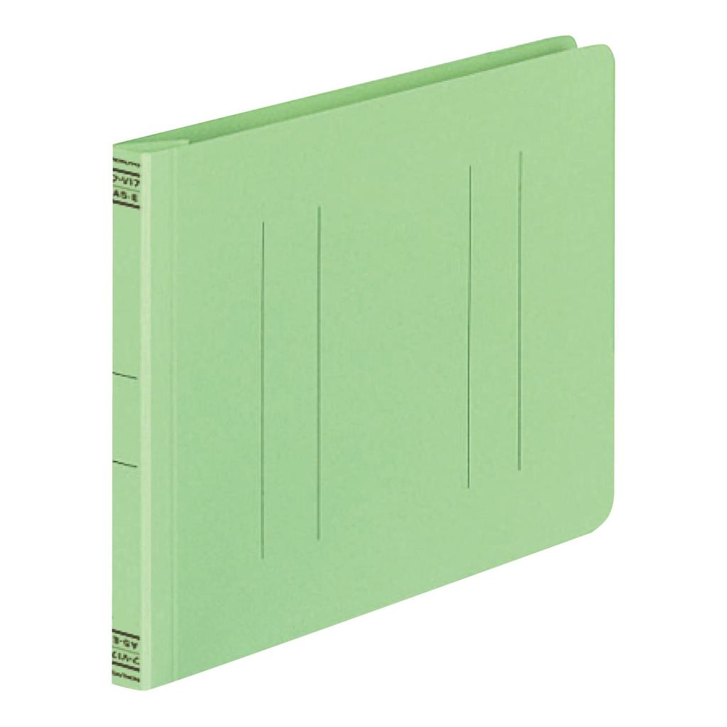 KOKUYO Flat File, Paper Cover, Resin Binding Mechanism, 2-Hole, A5 Horizontal, Green, Set of 20 (FU-V17GX20)