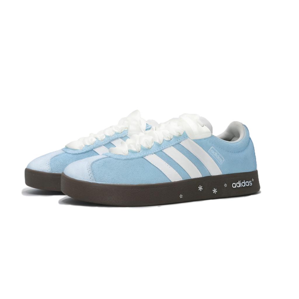 Adidas VL COURT 2.0 Wear resistant And Lightweight Low top Skateboard Shoes Unisex Blue White HQ1802(team665-)
