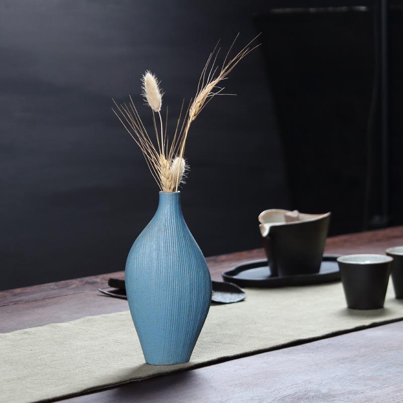 Stoneware Vase Japanese Retro Mini Floret Creative Porcelain Bottle Tea Ceremony Crafts Hydroponic Flower Pot